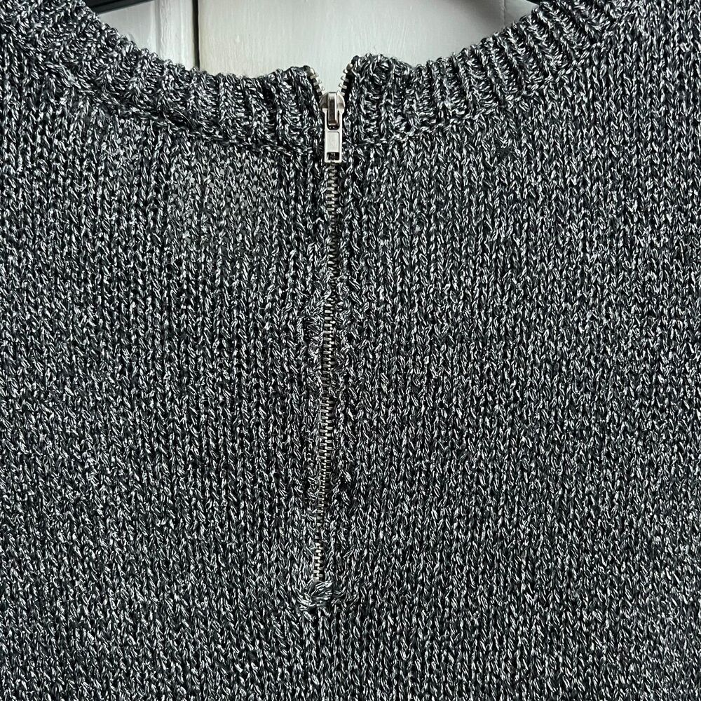 Forever 21 Divided Gray Silver Sparkly Metallic Crew Neck Sweater 4 - Picture 5 of 5